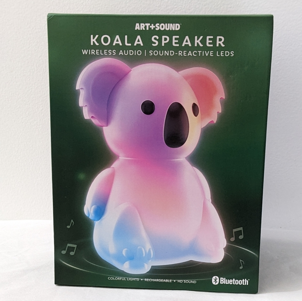 ART + SOUND Color Changing Koala Bluetooth Speaker, New In Box